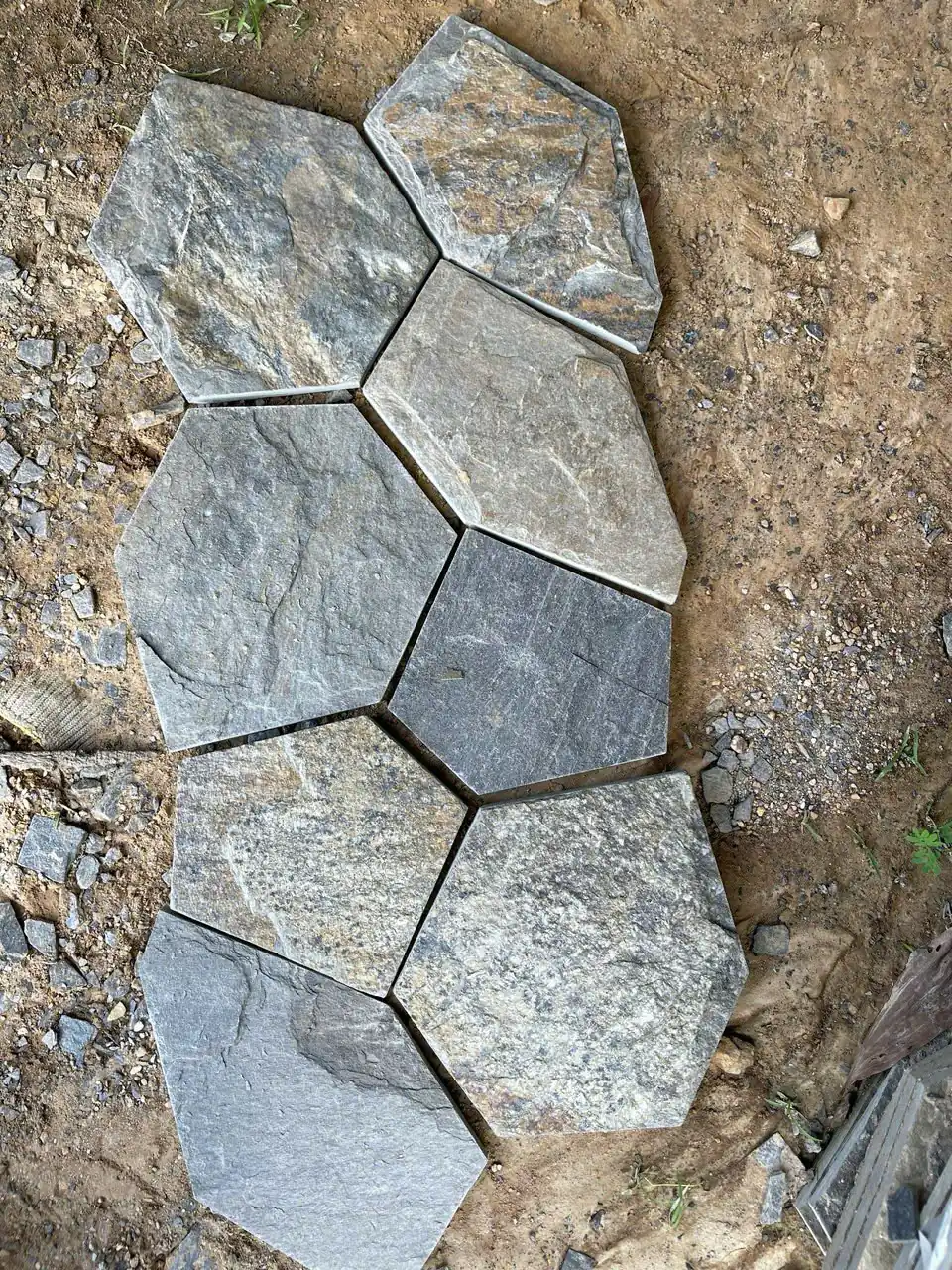 Đá rối ngũ giác lát lối đi
