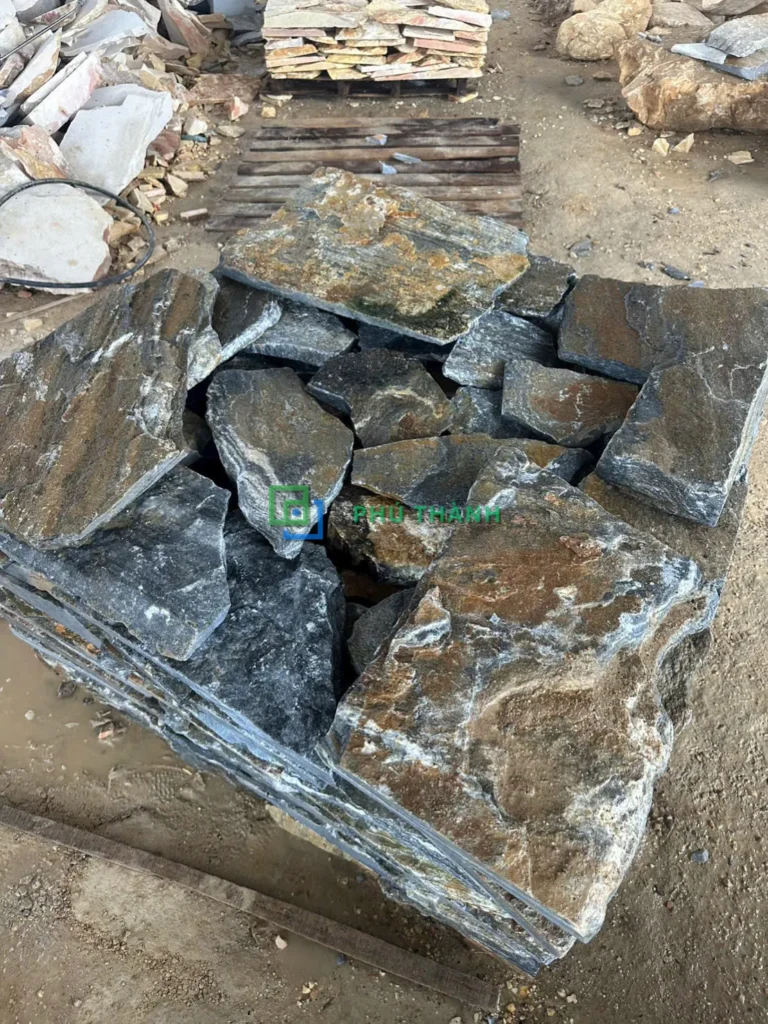 Pallet đá rối xám và vàng Quỳ Hợp