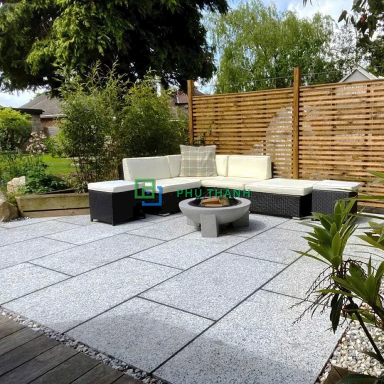 Sân granite lát khu nghỉ ngoài trời